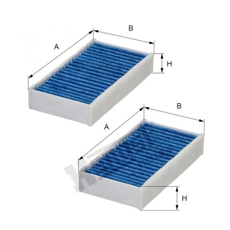 Hengst Bluecare Cabin Filter, E3934Lb-2 E3934LB-2